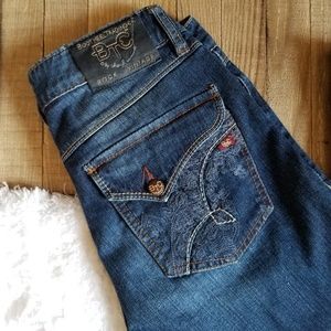 Bootheel Rock Vintage Mayfair Button Flap Jeans